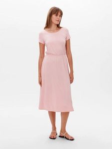 Les Lunes Sukienka "Hella" w kolorze jasnoróżowym rozmiar: XL. Różowe sukienki Les Lunes, na co dzień, xl, bez wzorów, bez kołnierzyka, bez ramiączek, midi, proste. Za 217,99 zł.