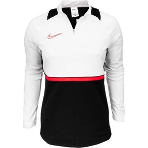 Bluza sportowa damska Nike NK Df Academy 21 Drill Top. Białe bluzy Nike, bez wzorów, bez kaptura. Za 112,00 zł.