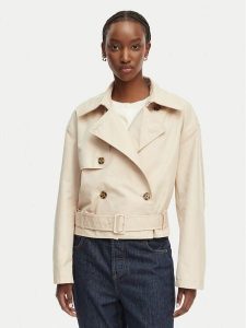 Tommy Jeans Trencz DW0DW22322 Beżowy jasny Relaxed Fit. Brązowe płaszcze Tommy Jeans, xl, bez wzorów, z jeansu, bez kaptura. Za 749,99 zł.