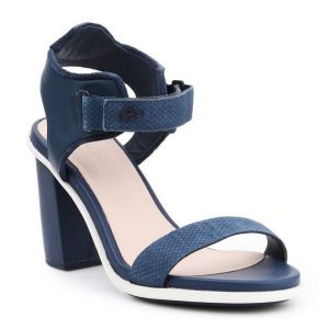 Sandały Lacoste Lonelle Heel Sandal 116 1 W Caw 7-31CAW0112003 niebieskie. Niebieskie sandały bez wzorów, z materiału, bez obcasa, na obcasie, bez zapięcia. Za 527,23 zł.