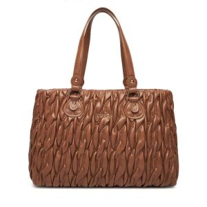 Torebka Liu Jo. Brązowe shopper bag Liu Jo, bez wzorów, bez dodatków. Za 579,99 zł.
