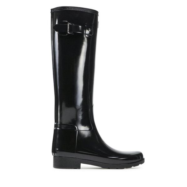 Kalosze Hunter. Czarne kalosze Hunter, bez wzorów. Za 359,99 zł.