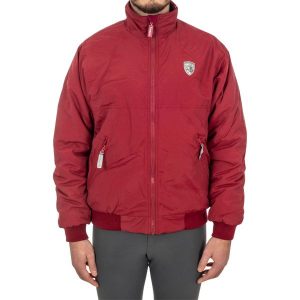 Kurtka typu bomber z technicznego materiału. Niebieskie kurtki UMBRIA EQUITAZIONE, s, bez wzorów, z polaru, bez kaptura. Za 314,00 zł.