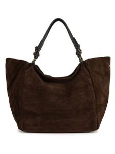 Anna Morellini Skórzany shopper bag "Gimignano" w kolorze jasnobrązowym - 45 x 50 x 20 cm rozmiar: onesize. Brązowe shopper bag Anna Morellini, bez wzorów, z materiału, przez ramię, bez dodatków. Za 304,99 zł.