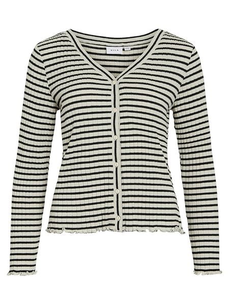 Vila Kardigan w kolorze czarno-kremowym rozmiar: L. Brązowe kardigany Vila. Za 79,03 zł.