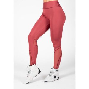 Legginsy fitness damskie Gorilla Wear Kaycee Tights z wysokim stanem. Brązowe legginsy GORILLA WEAR, bez wzorów, z podwyższonym stanem. Za 232,50 zł.