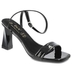 Czarne Sandały S.Barski Eleganckie Buty Na Obcasie. Czarne sandały S.BARSKI, bez wzorów, ze skóry ekologicznej, bez obcasa, na obcasie, bez zapięcia. Za 139,00 zł.
