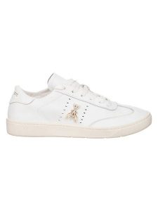 Patrizia Pepe Skórzane sneakersy w kolorze białym rozmiar: 41. Białe trampki Patrizia Pepe, bez wzorów, bez zapięcia. Za 494,95 zł.