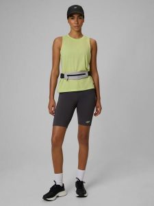 4F Legginsy kolarki do biegania szybkoschnące damskie - szare XL. Szare legginsy 4f, bez wzorów, z podwyższonym stanem. Za 149,99 zł.