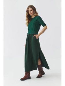 TATUUM Spódnica w kolorze ciemnozielonym rozmiar: 44. Zielone spódnice Tatuum, bez wzorów, maxi. Za 136,13 zł.