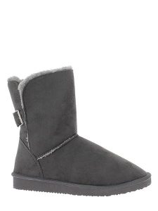 ISLAND BOOT Botki zimowe "Boulder" w kolorze antracytowym rozmiar: 40. Czarne botki Island Boot, na zimę, bez wzorów, z materiału, bez obcasa, bez zapięcia. Za 127,95 zł.