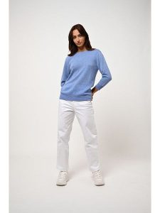 AUTHENTIC CASHMERE Kaszmirowy sweter "Estaris" w kolorze błękitnym rozmiar: S. Niebieskie swetry oversize AUTHENTIC CASHMERE, s, bez wzorów, z kaszmiru, bez ramiączek. Za 243,84 zł.