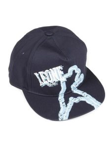 Czapka z daszkiem unisex Leone 1947 Apparel Fighter. Niebieskie czapki LEONE 1947 APPAREL, bez wzorów, sportowe. Za 42,06 zł.