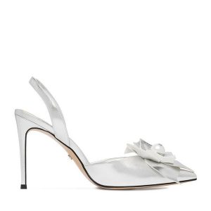 Szpilki GINO ROSSI. Szare szpilki Gino Rossi, bez wzorów, bez obcasa. Za 429,99 zł.