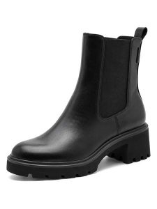Tamaris Skórzane sztyblety w kolorze czarnym rozmiar: 37. Czarne buty sportowe Tamaris, bez wzorów, bez zapięcia. Za 272,95 zł.