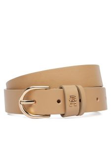 Tommy Hilfiger Pasek Essential Effortless 2.5 Go AW0AW16836 Beżowy. Brązowe paski TOMMY HILFIGER, bez wzorów, ze skóry. Za 209,99 zł.