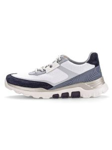 Gabor Sneakersy w kolorze biało-granatowym rozmiar: 38. Białe trampki Gabor, bez wzorów, z materiału, bez zapięcia. Za 264,15 zł.
