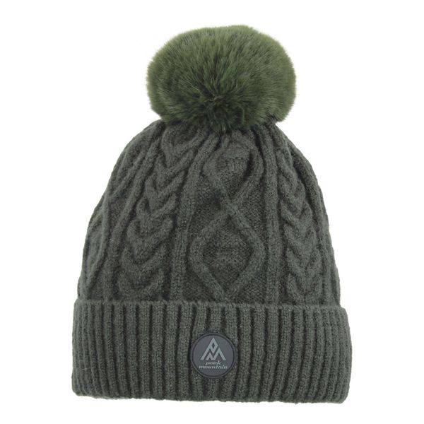 Czapka Peak Mountain Montchat. Zielone czapki Peak Mountain, bez wzorów, sportowe. Za 70,00 zł.