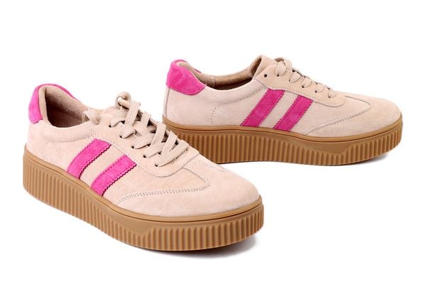 FILIPPO DP6776/25 BE/FH beżowy fuksja, półbuty damskie. Brązowe półbuty Filippo, bez wzorów, ze skóry, bez obcasa, bez zapięcia. Za 209,90 zł.