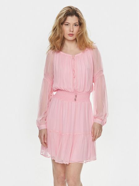 Liu Jo Sukienka codzienna MA4112 T3473 Różowy Regular Fit. Czerwone sukienki Liu Jo, na co dzień, bez wzorów, z wiskozy, bez kołnierzyka, bez ramiączek, proste. Za 529,00 zł.