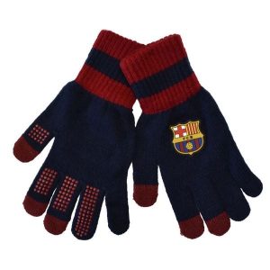 FC Barcelona rękawiczki zimowe junior granatowe. Rękawiczki FC BARCELONA, na zimę, bez wzorów. Za 99,00 zł.