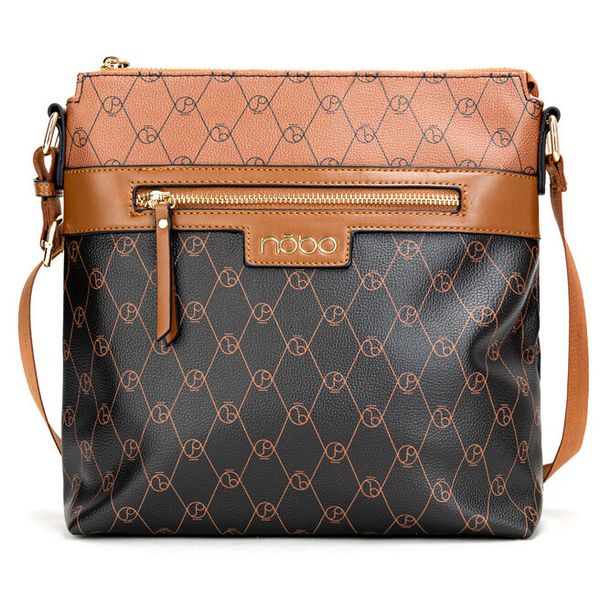 Torebka Nobo. Brązowe listonoszki NOBO, bez wzorów, bez dodatków. Za 109,99 zł.