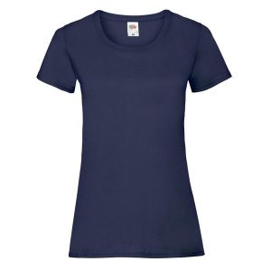 Koszulka Damska Valueweight. Niebieskie bluzki FRUIT OF THE LOOM, xl, bez wzorów, sportowe, bez kołnierzyka, bez ramiączek. Za 30,99 zł.