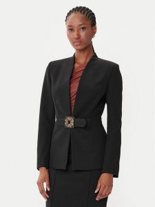 Rinascimento Marynarka CFC0126208003 Czarny Slim Fit. Czarne marynarki i żakiety Rinascimento, xl, bez wzorów, z syntetyku. Za 569,99 zł.