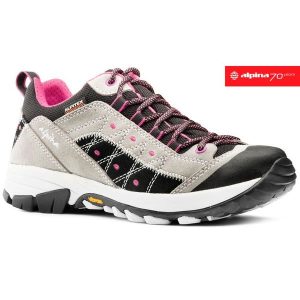 Buty Trekkingowe damskie Alpina Glacia Vibram skórzane. Szare buty trekkingowe Alpina, bez zapięcia. Za 440,00 zł.