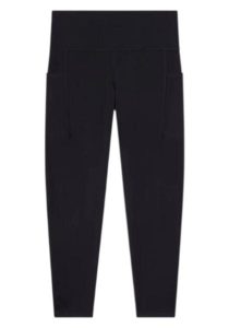 Legginsy damskie CHAMPION 7/8 z kieszenią na udzie, Quick Dry. Czarne legginsy Champion, bez wzorów, z elastanu. Za 110,99 zł.