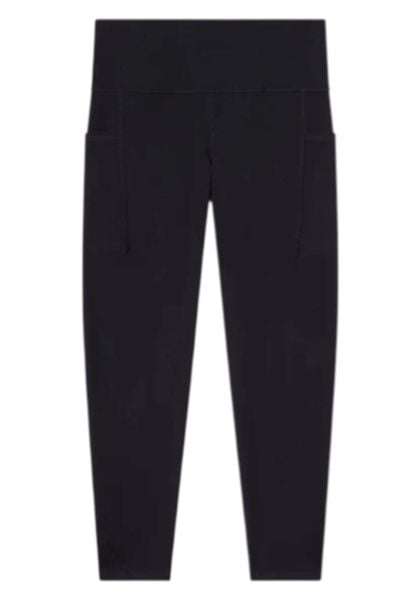 Legginsy damskie CHAMPION 7/8 z kieszenią na udzie, Quick Dry. Czarne legginsy Champion, bez wzorów, z elastanu. Za 110,99 zł.