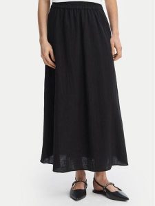 ONLY Spódnica maxi Tizana 15372613 Czarny Regular Fit. Czarne spódnice ONLY, s, bez wzorów, z bawełny, maxi. Za 139,99 zł.