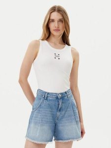 JOOP! Top 58 JW243JE423 30042835 Biały Regular Fit. Białe topy JOOP!, bez wzorów, z bawełny, bez kołnierzyka, bez ramiączek. Za 139,99 zł.