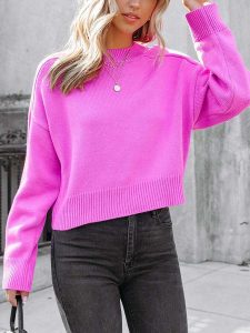 LA Angels Sweter w kolorze różowym rozmiar: XL. Różowe swetry oversize LA Angels, xl, bez wzorów, bez ramiączek. Za 178,37 zł.