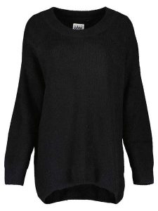 Blue Seven Sweter w kolorze czarnym rozmiar: 42. Czarne swetry oversize Blue Seven, bez wzorów, ze splotem, bez ramiączek. Za 74,81 zł.