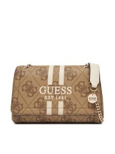 Guess Torebka HWOS96 72210 Beżowy. Brązowe torebki klasyczne Guess, z aplikacjami, ze skóry, bez dodatków. Za 399,99 zł.
