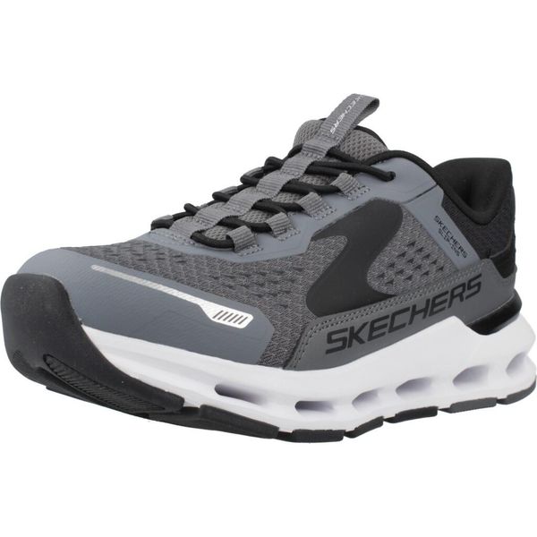 Buty SKECHERS GLIDE STEP PLUS VISTA LANE Szary. Szare buty trekkingowe Skechers, z syntetyku, bez zapięcia. Za 279,99 zł.