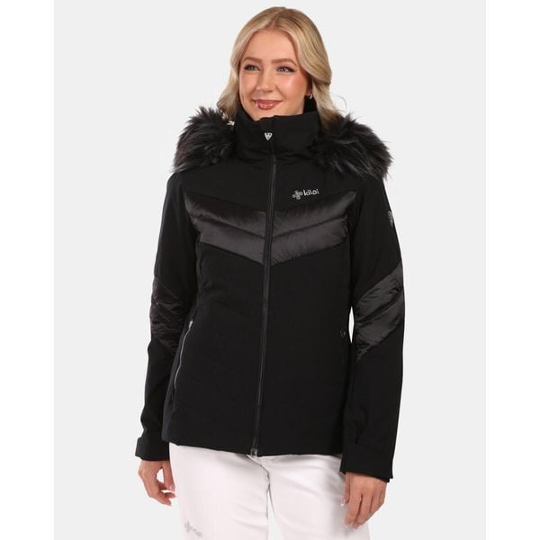 Dámská lyžařská bunda Kilpi LIN-W. Czarne kurtki Kilpi, na zimę, bez wzorów, bez kaptura. Za 576,97 zł.