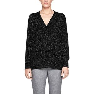 S.Oliver Panie Sweter 14.711.61.4395.99X0 Blacka (Rozmiar 38). Swetry klasyczne marki s.Oliver. W wyprzedaży za 82,00 zł.