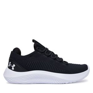 Buty na siłownię Under Armour. Czarne buty sportowe Under Armour, bez wzorów, bez zapięcia, na fitness i siłownię. Za 449,99 zł.