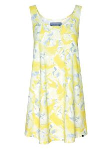 Naturana Sukienka w kolorze żółtym rozmiar: M. Żółte sukienki Naturana, na co dzień, m, bez wzorów, z bawełny, bez kołnierzyka, bez ramiączek, mini, proste. Za 66,00 zł.