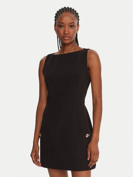 French Connection Kombinezon 7UZAE Czarny Regular Fit. Czarne kombinezony French Connection, bez wzorów, z syntetyku, bez kołnierzyka, bez ramiączek. Za 469,99 zł.