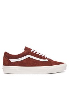 Vans Tenisówki Old Skool VN000EDYHI41 Brązowy. Brązowe trampki Vans, bez wzorów, ze skóry, bez zapięcia. Za 429,99 zł.