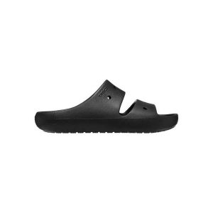 Klapki damskie Crocs 209403001. Czarne klapki Crocs, bez wzorów, z materiału, bez obcasa. Za 178,99 zł.