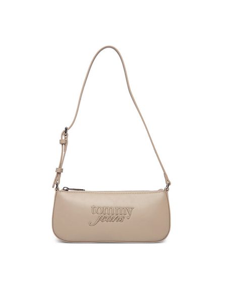 Tommy Jeans Torebka Tjw Must Shoulder Bag AW0AW18449 Beżowy. Brązowe torebki klasyczne Tommy Jeans, bez wzorów, z jeansu, bez dodatków. Za 329,99 zł.