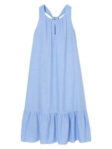 TATUUM Sukienka "Estella" w kolorze błękitnym rozmiar: 42. Niebieskie sukienki Tatuum, bez wzorów, bez kołnierzyka, bez ramiączek, maxi. Za 239,95 zł.