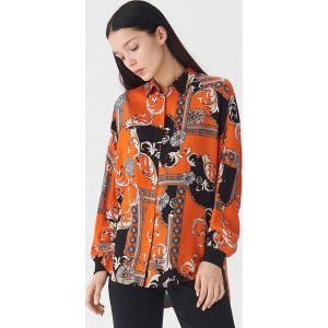 Koszula oversize - Pomarańczo. Koszule marki House. Za 89,99 zł.