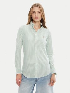 Polo Ralph Lauren Koszula 211910131011 Zielony Classic Fit. Zielone koszule Polo Ralph Lauren, s, bez wzorów, z bawełny, bez kołnierzyka, bez ramiączek. Za 479,99 zł.