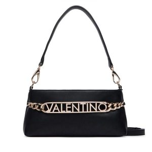 Torebka Valentino. Czarne listonoszki Valentino, bez wzorów, bez dodatków. Za 569,99 zł.