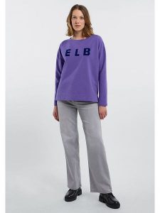 ELBSAND Bluza "Alaia" w kolorze fioletowym rozmiar: L. Różowe bluzy ELBSAND, l, bez wzorów, bez kaptura. Za 153,71 zł.